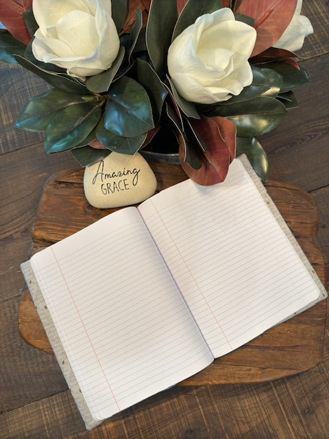 Silver and Honey Composition Notebook Cover