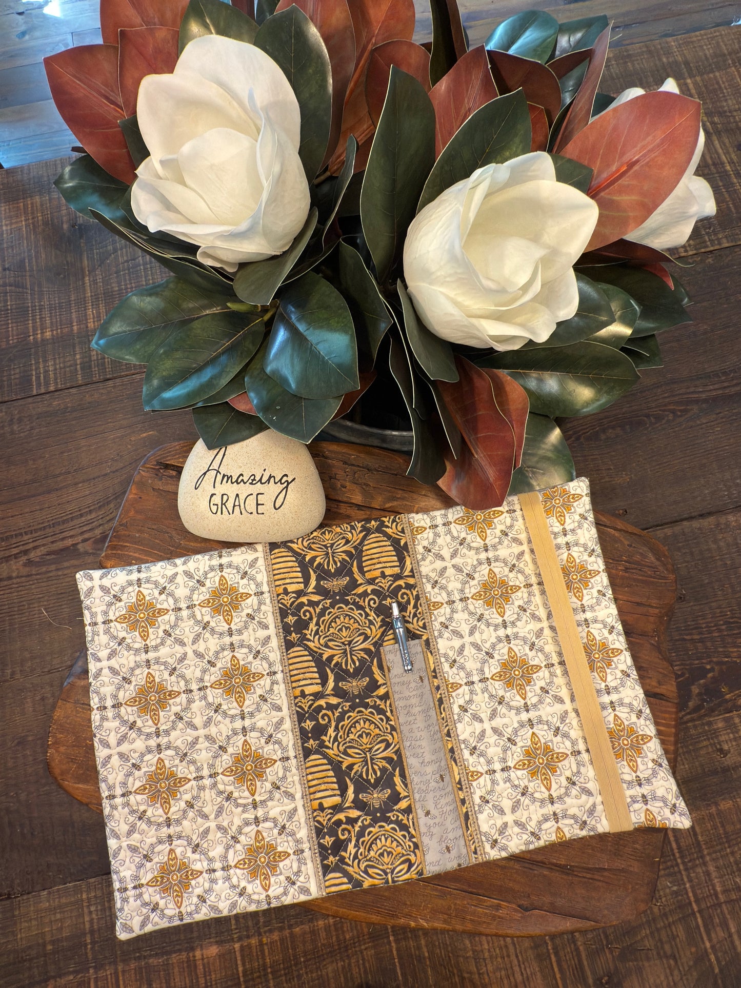 Silver and Honey Composition Notebook Cover