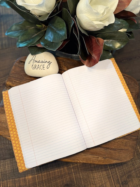 Gold and Honey Composition Notebook Cover