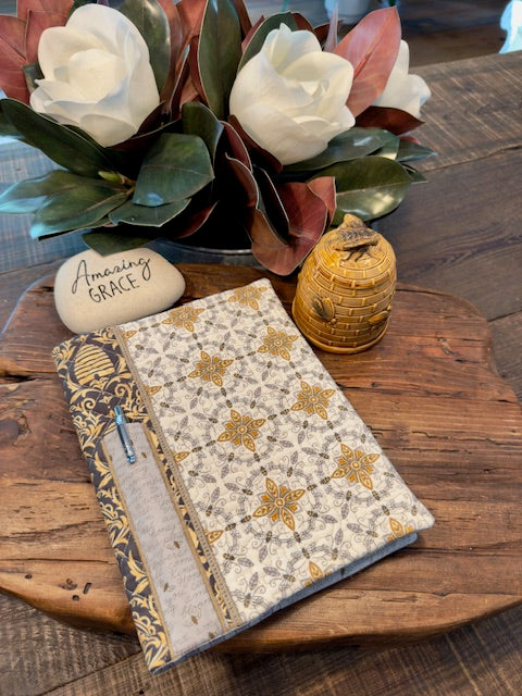 Silver and Honey Composition Notebook Cover